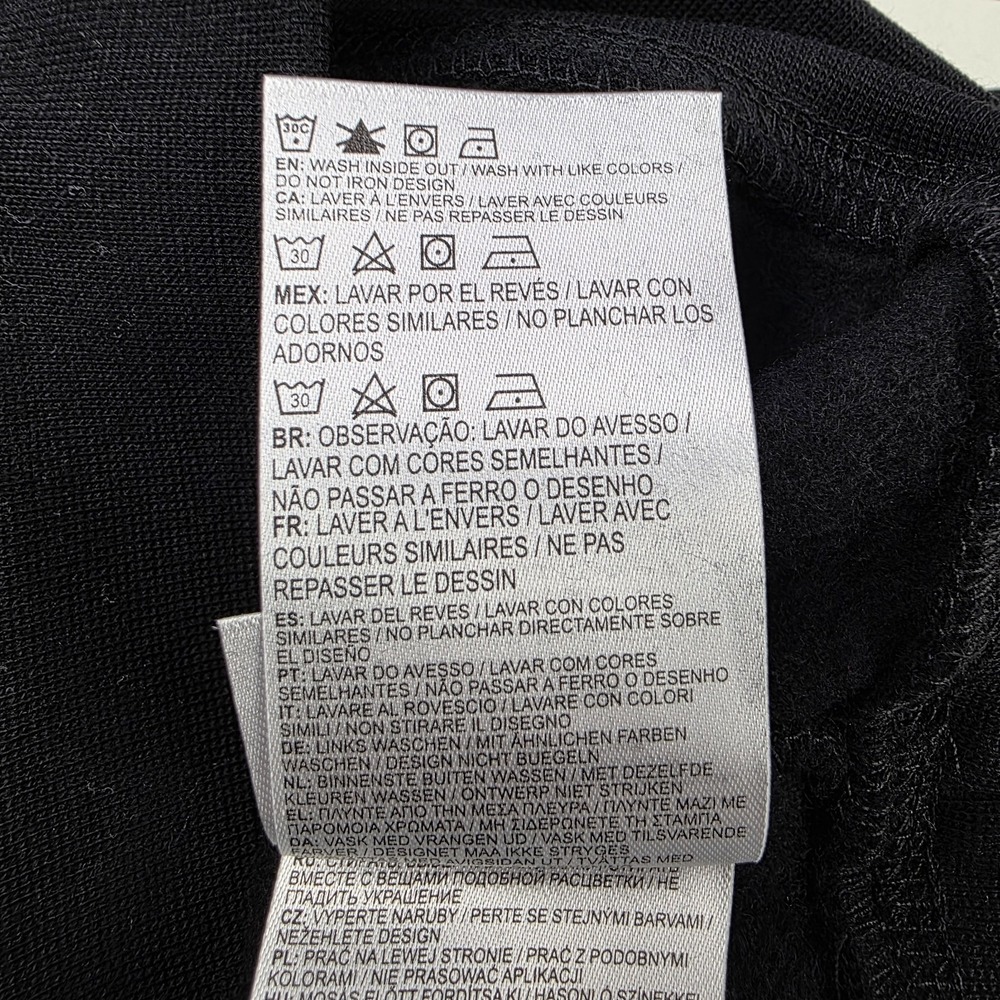 Nike Boys hoodie sweatshirt size 6-7 NEW black w/ white shoosh - Picture 6 of 7